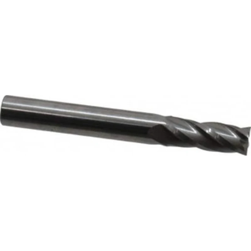 OSG 19/64, 13/16 LOC, 5/16 Shank Diam, 2-1/2 OAL, 4 Flute, Solid Carbide Square End Mill Single End, Uncoated, Spiral...